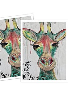 Obrazy - *Be strong žirafa* print/e-print - 16332348_