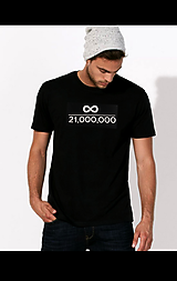Topy, tričká, tielka - Tričko 21000000000/nekonečno - 16332996_