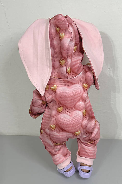 Zajko overal pre bábiky Baby Born (Srdiečka 3D)