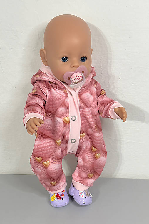 Zajko overal pre bábiky Baby Born (Srdiečka 3D)