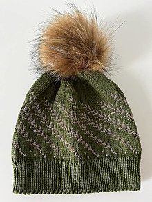 Čiapky, čelenky, klobúky - Čiapka dámska zelená army - 16332630_