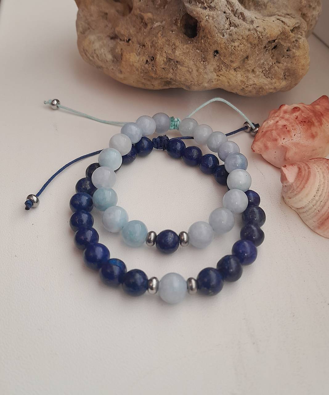 Partnerské náramky z minerálov Jin - jang