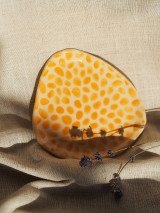 Nádoby - Tanierik Orange Dots - 16333785_