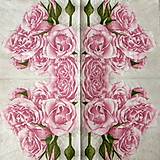Papier - Ružové ruže - servítka - 16332057_