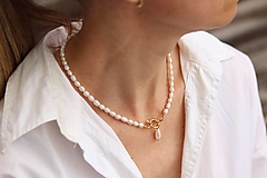 Náhrdelníky - Perlový náhrdelník s príveskom perly - 16334003_