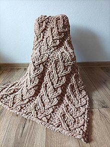 Detský textil - Puffy deka pre bábätko  (Hnedá (srdiečková)) - 16332792_