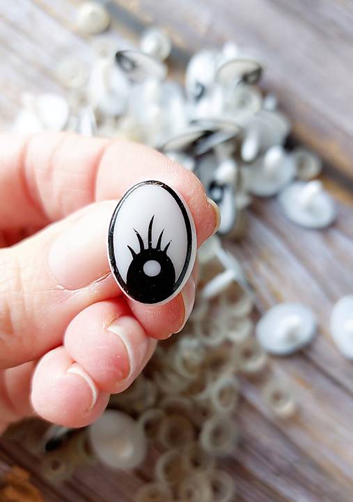 Bezpečnostné očko, čierno-biele