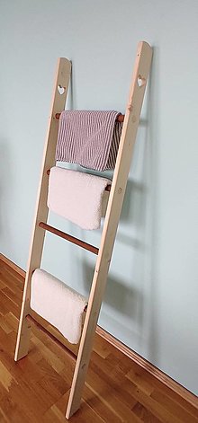 Nábytok - Rebrík na uteráky ,vešiak (Béžová) - 16338311_