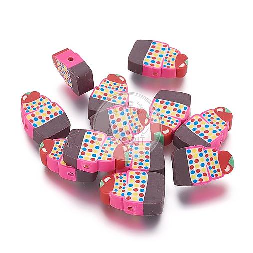 Korálky - (1530) FIMO koláčik, 10 x 14 mm - 1 ks - 16336267_