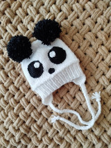 Detské čiapky - Čiapočka panda - 16338339_