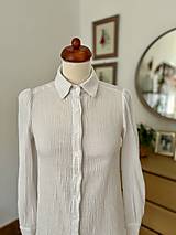 Blúzky a košele - Biela košeľa mušelínová (42) - 16338162_