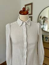 Blúzky a košele - Biela košeľa mušelínová (42) - 16338163_