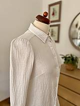 Blúzky a košele - Biela košeľa mušelínová (42) - 16338165_