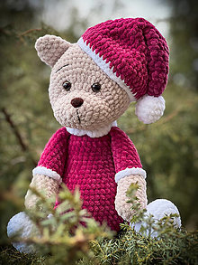 Hračky - Medvedík v pyžame (Ružová) - 16335497_