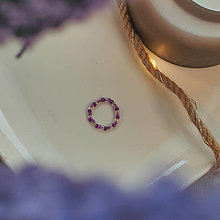 Prstene - Fialové prstene (Mix fialových) - 16335135_