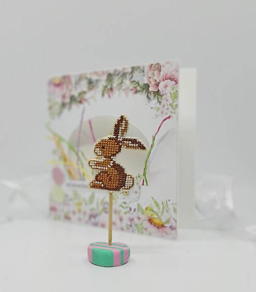 Papiernictvo - Veľkonočné sviatky II -  vyšívaný pozdrav - 16338155_