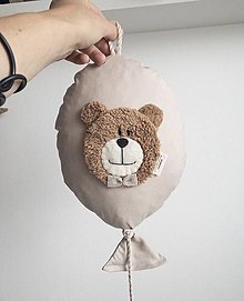 Dekorácie - Balónik s medvedíkom - 16339037_