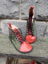 Ponožky, pančuchy, obuv - Prechodné barefoot maľované topánočky - 16339482_