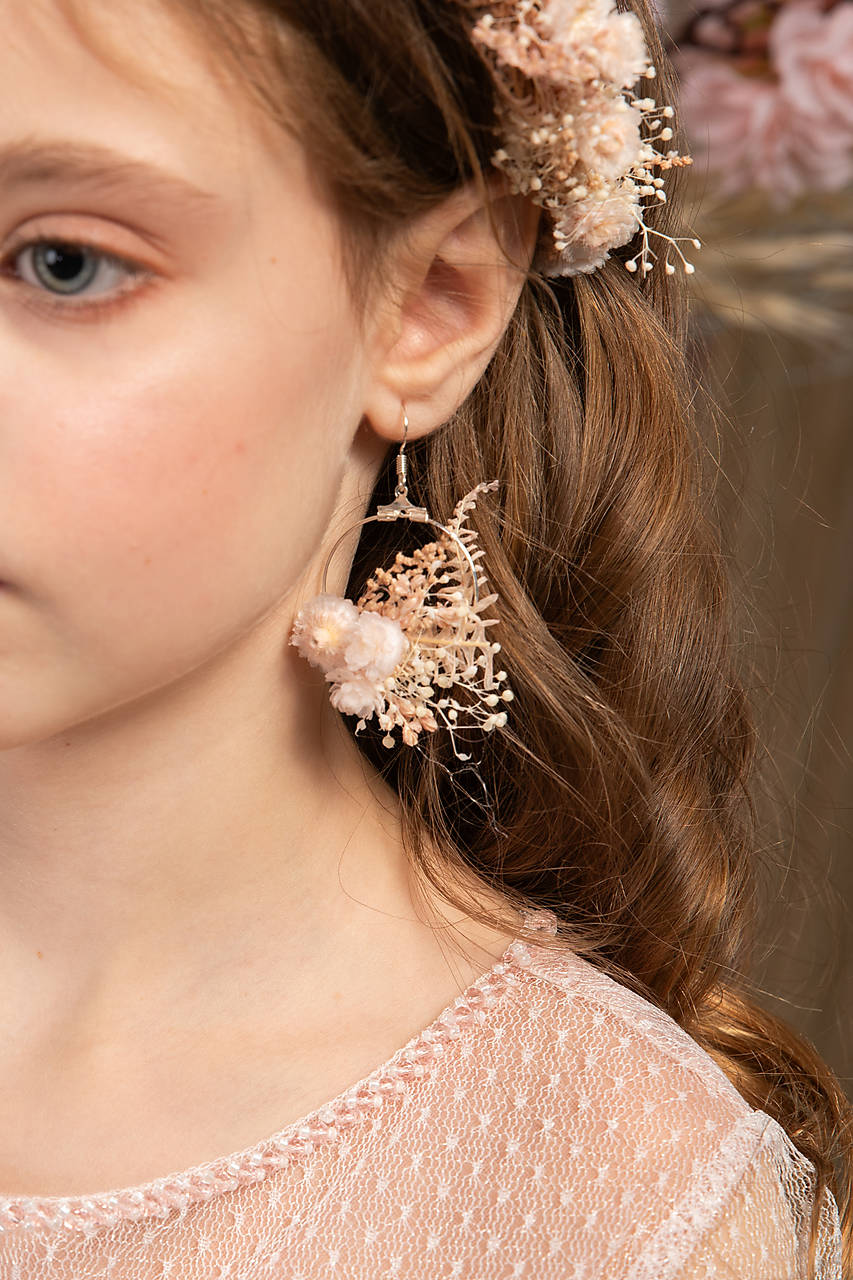 Kvetinové náušnice "láskavé srdce"