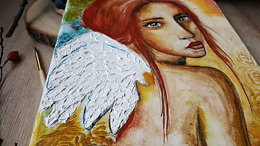 Anjel nádeje- obraz na plátne