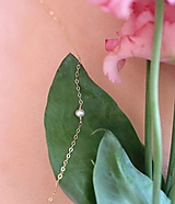 Náhrdelníky - Minimalistický náhrdelník s perlou (gold filled) - 16341536_