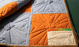 Úžitkový textil - Patchworková deka -scrap - 16339049_