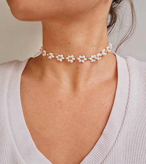 Náhrdelníky - Nežný choker - 16341005_