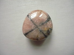 Minerály - Troml. kámen - chiastolit 25 mm, č.67f - 16340079_