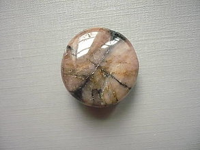 Minerály - Troml. kámen - chiastolit 24 mm, č.69f - 16340109_
