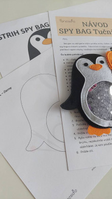 Návody a literatúra - Sada na výrobu Spy bagu tučniaka - 16339238_