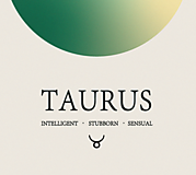 Grafika - Taurus/Býk art print - astrologické znamenie - 16342128_