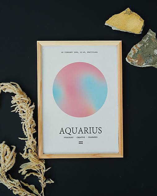 Aquarius/Vodnár art print - astrologické znamenie
