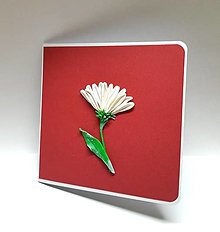 Papiernictvo - Pohľadnica ... Darujem Ti biely kvet I - 16345078_