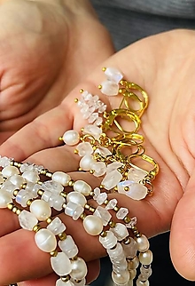 Náušnice - Natural Herkimer Diamond Earrings / Jemné náušnice herkimer diamanty E010 - 16344762_