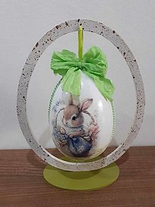 Dekorácie - Veľkonočné vajíčko v stojane - 16343226_