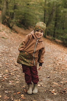 Detské oblečenie - Zimná softshellová bunda "na lúke" - 16343199_