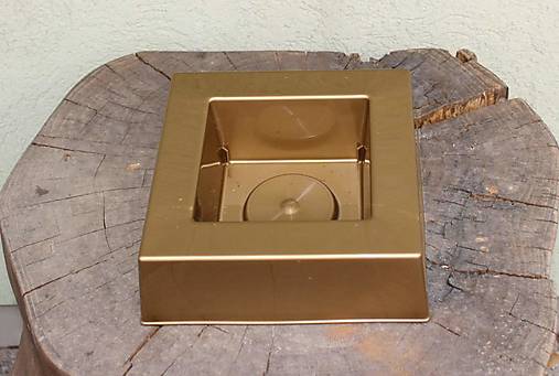 Iný materiál - Dušičky - miska 21cm na spomienkové ikebany plastová - 16344991_