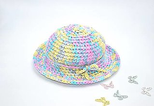 Čiapky, čelenky, klobúky - Háčkovaný klobouk 2072 - 16343052_