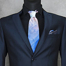 Pánske doplnky - SET Hodvábna kravata + vreckovka LIMIT_05, ručná výroba - 16342769_