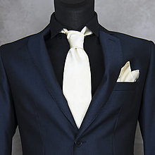 Pánske doplnky - SET Hodvábna kravata + vreckovka LIMIT_10, ručná výroba - 16342891_