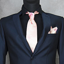Pánske doplnky - SET Hodvábna kravata + vreckovka LIMIT_20, ručná výroba - 16343189_