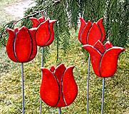 Dekorácie - Keramický tulipán - zápich - 16344038_