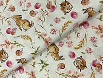 Textil - ❤️100% BAVLNA FRANCÚZSKO ❤️ZAJAČIKY - 16343999_