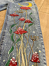 Nohavice - Personalizované ručne maľované jeansy - 16343527_