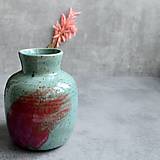 Dekorácie - Váza "Pink stroke" - 16344330_