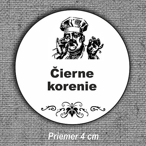 Úložné priestory & Organizácia - Etikety na koreničky 56 (Ø 4cm) - 16343619_