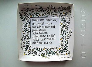 Dekorácie - víla Galium + krabička (víla + krabička s textom: "kvetová víla") - 16346177_