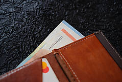 Pánske tašky - Univerzálna kožená peňaženka, pánska, knihového typu - 16346887_