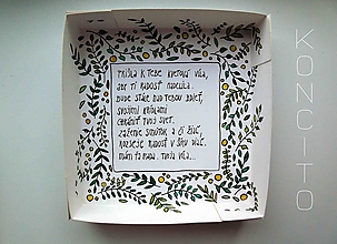 Dekorácie - víla Alchemilla + krabička (víla + krabička s textom: "kvetová víla") - 16349630_