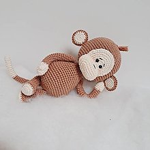Hračky - Opička  /svetlo hnedá/ - 16351688_